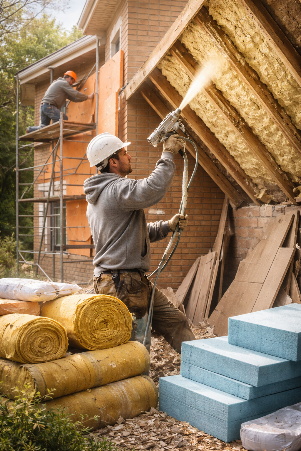Утепление домов в Старом Осколе под ключ от 4249 руб/м2 | Профессионально — ТепломастерСрк