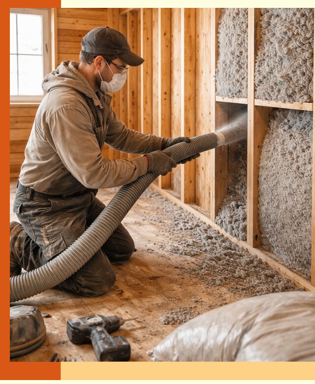 Утепление дачного дома эковатой в Старом Осколе — быстро и надёжно