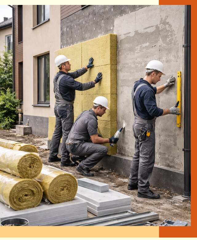 Утепление таунхауса в Старом Осколе от 7284 руб/м2 — комплекс под ключ | ТепломастерСрк