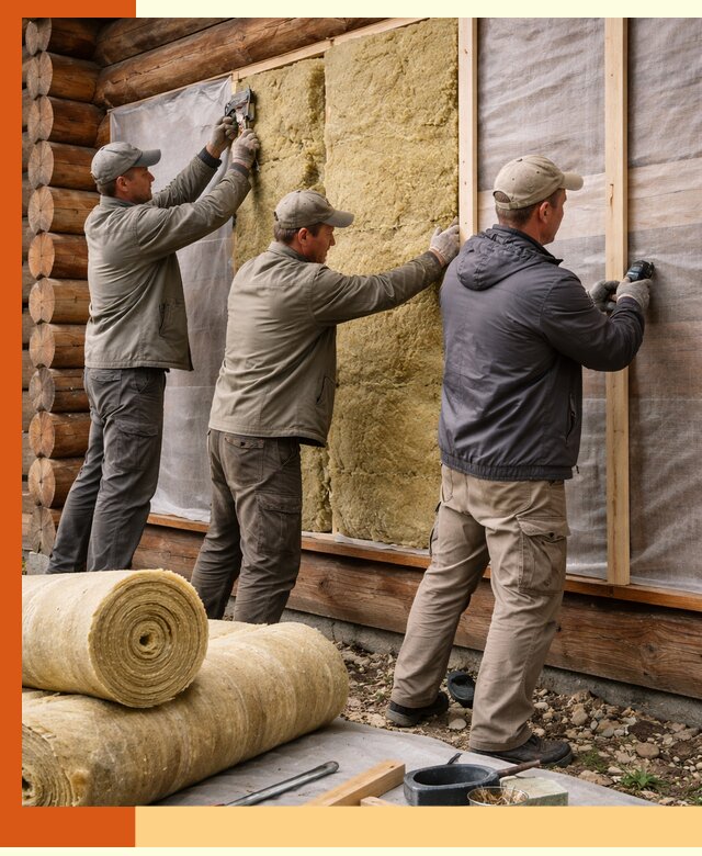 Утепление деревянного дома в Старом Осколе эффективными технологиями