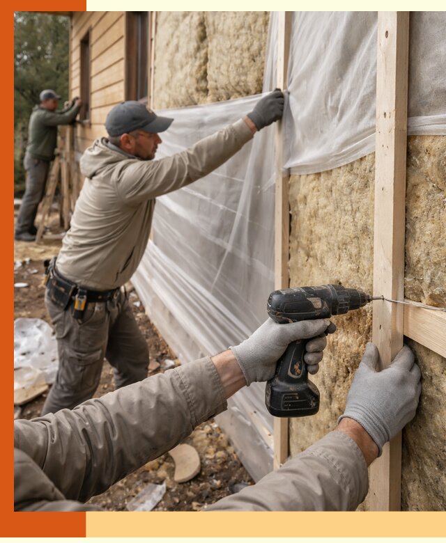 Утепление дома из бруса в Старом Осколе качественно и долговечно