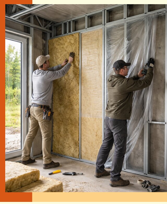 Утепление дома из ЛСТК в Старом Осколе с гарантией качества и эффективности