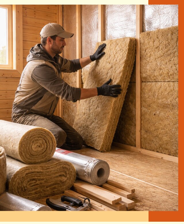 Утепление бани в Старом Осколе под ключ от 4553 руб./м2 — утеплить потолок, пол и стены | ТепломастерСрк