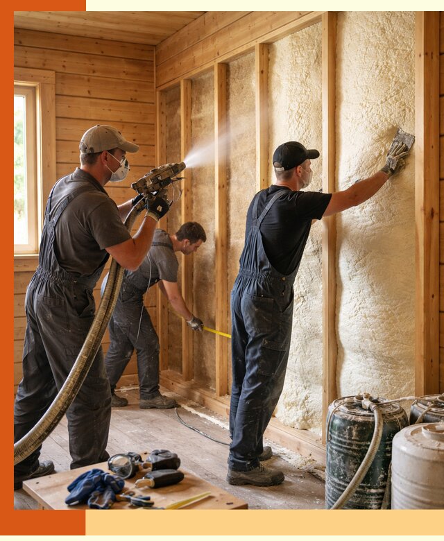 Утепление бани пенополиуретаном (ППУ) в Старом Осколе