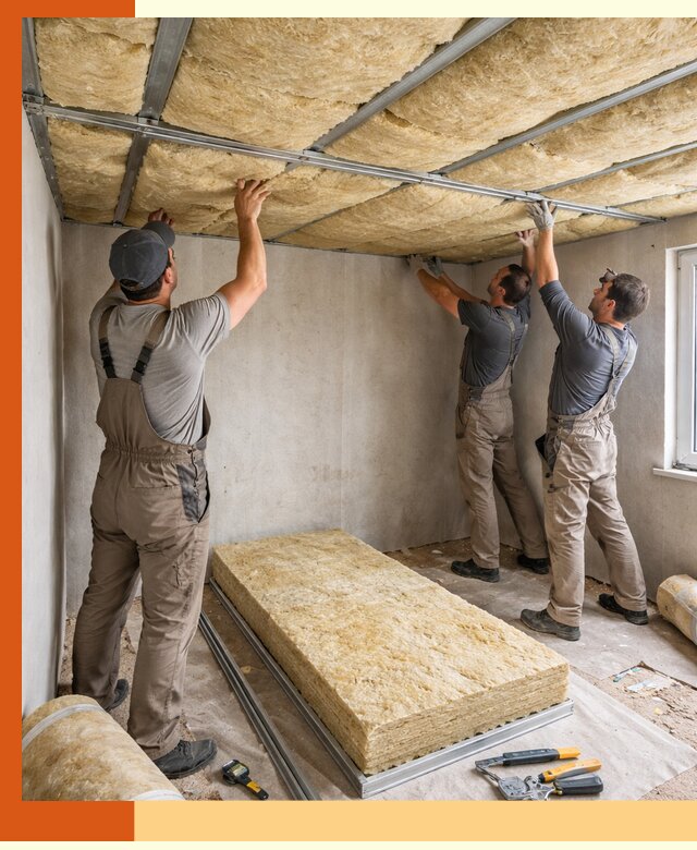 Утепление потолка в Старом Осколе — тепло и без сквозняков