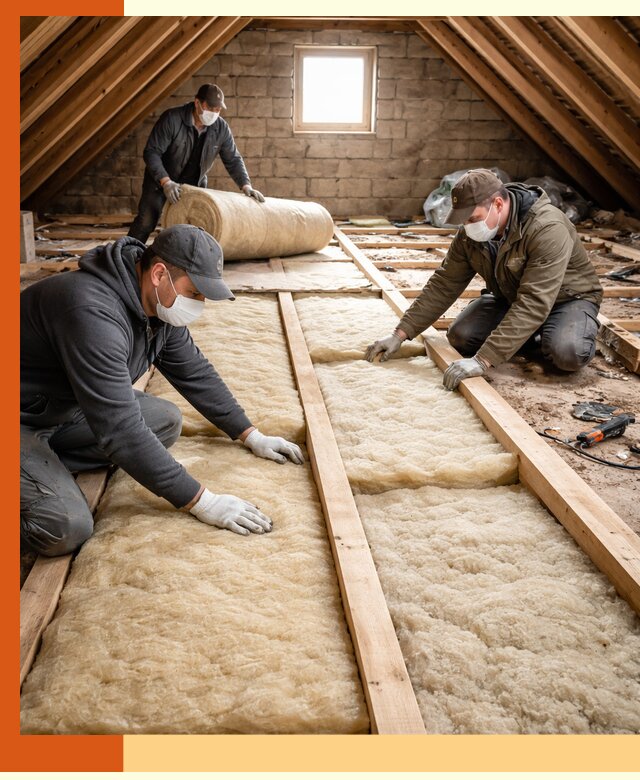 Утепление чердака в Старом Осколе — профессиональная теплоизоляция кровли