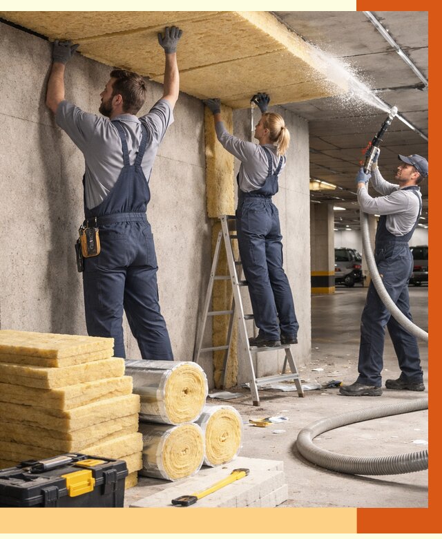 Утепление паркинга в Старом Осколе от 6880 руб./м2 — работы под ключ | ТепломастерСрк