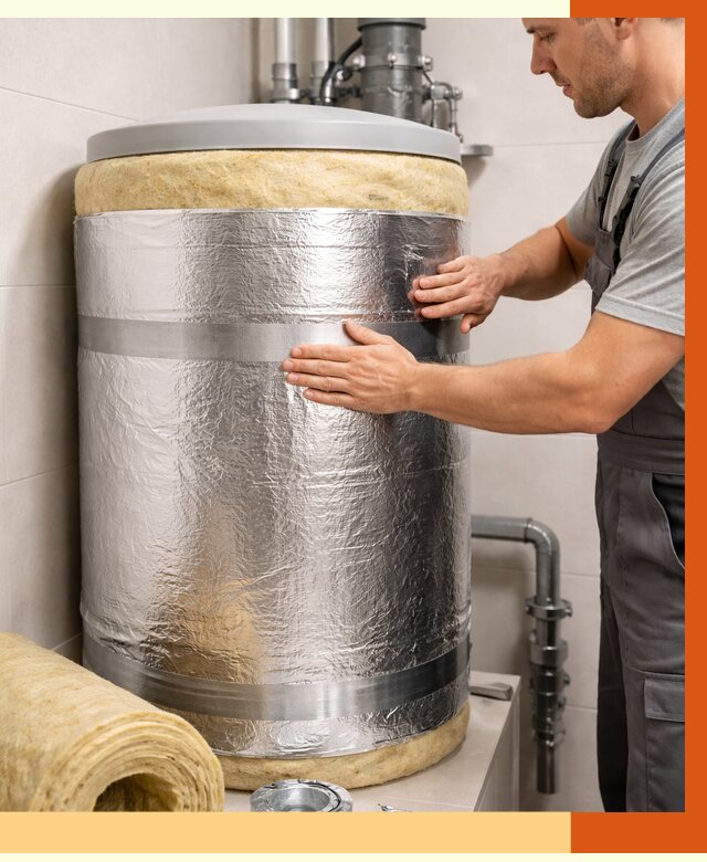 Утепление бойлера в Старом Осколе от 4553 руб. под ключ | Утепление ППУ | ТепломастерСрк