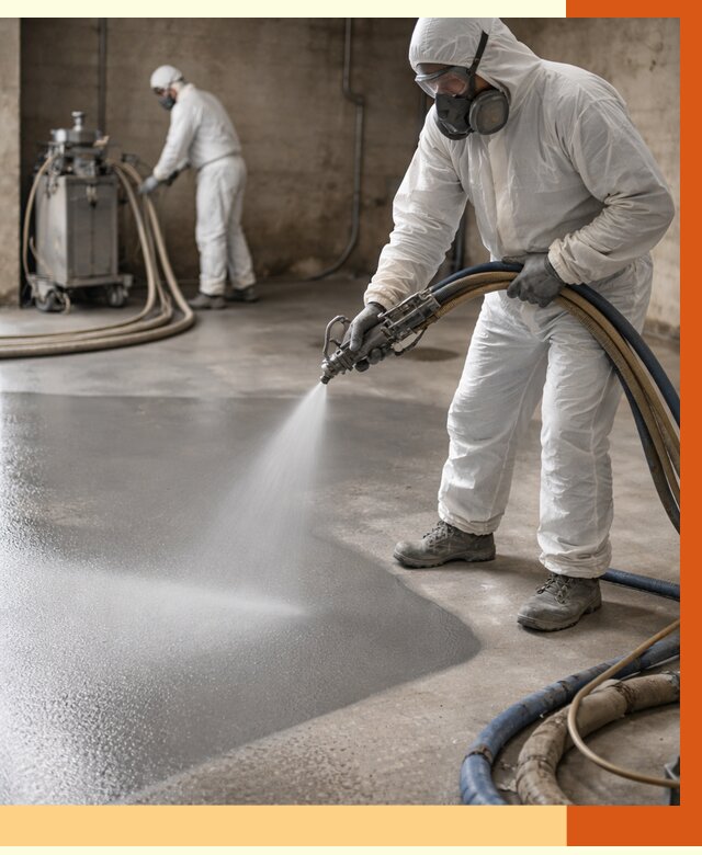 Гидроизоляция полимочевиной в Старом Осколе от 8599 руб/м² — напыление полимерной гидроизоляции | ТепломастерСрк