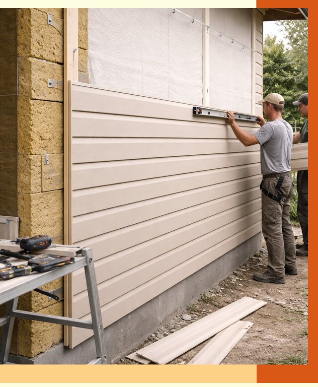 Монтаж сайдинга после утепления в Старом Осколе от 1872 руб. — обшивка и облицовка | ТепломастерСрк